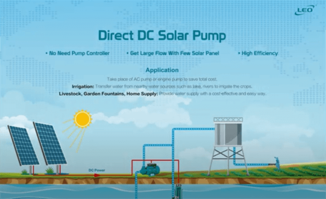 Solar Water Pump: DCP Display at LEO Group