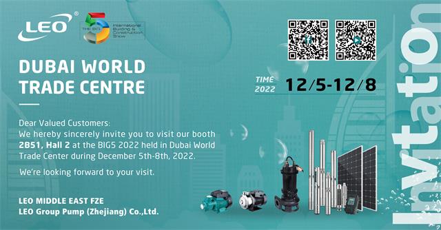 LEO PUMP at THE BIG 5 - 2022 in Dubai