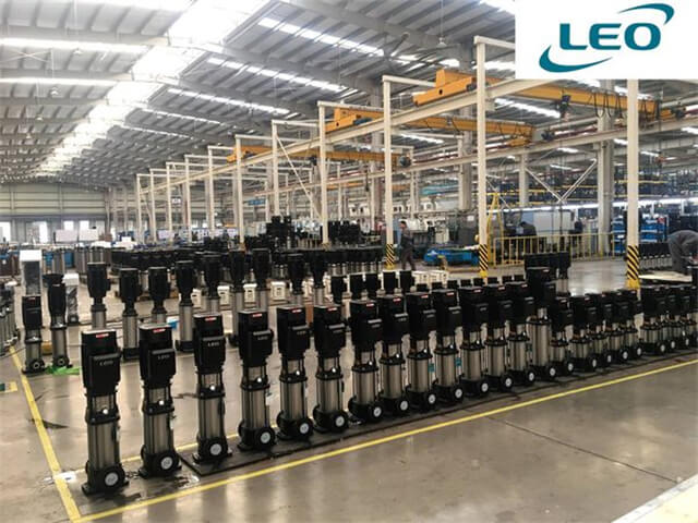 LEO Workshop of Stainless Steel Vertical Multistage Centrifuge Water Pumps