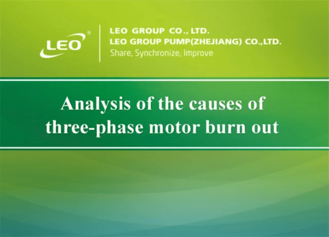 The Causes of Three-phase Motor Burn Out - LEO PUMP