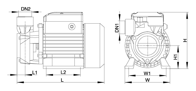 XQm dimensions drawing