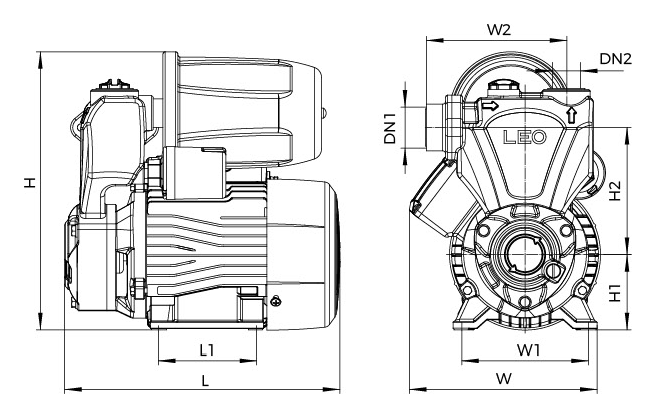 AKSm-A dimensions drawing
