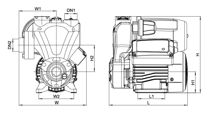AKSm-AT dimensions drawing