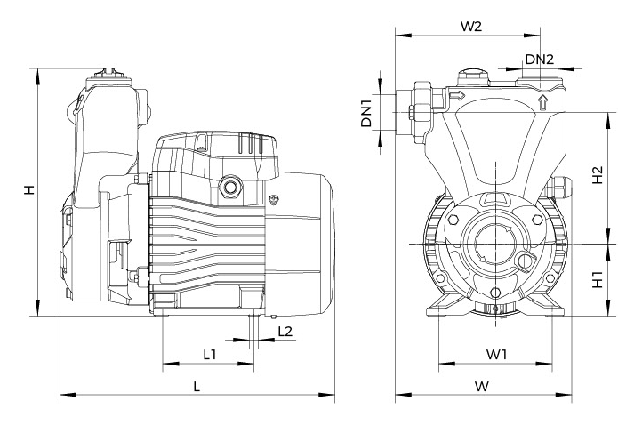 AKSm dimensions drawing