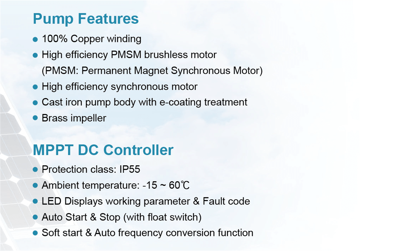 DC Solar Peripheral Pump Highlights- AP - LEO PUMP