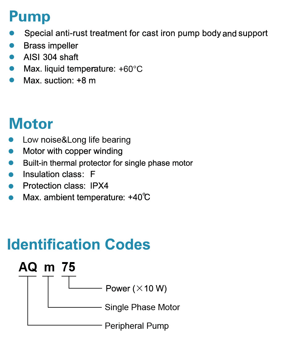 Peripheral Pump Features - AQm