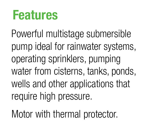 Submersible Pressure Pump Highlights