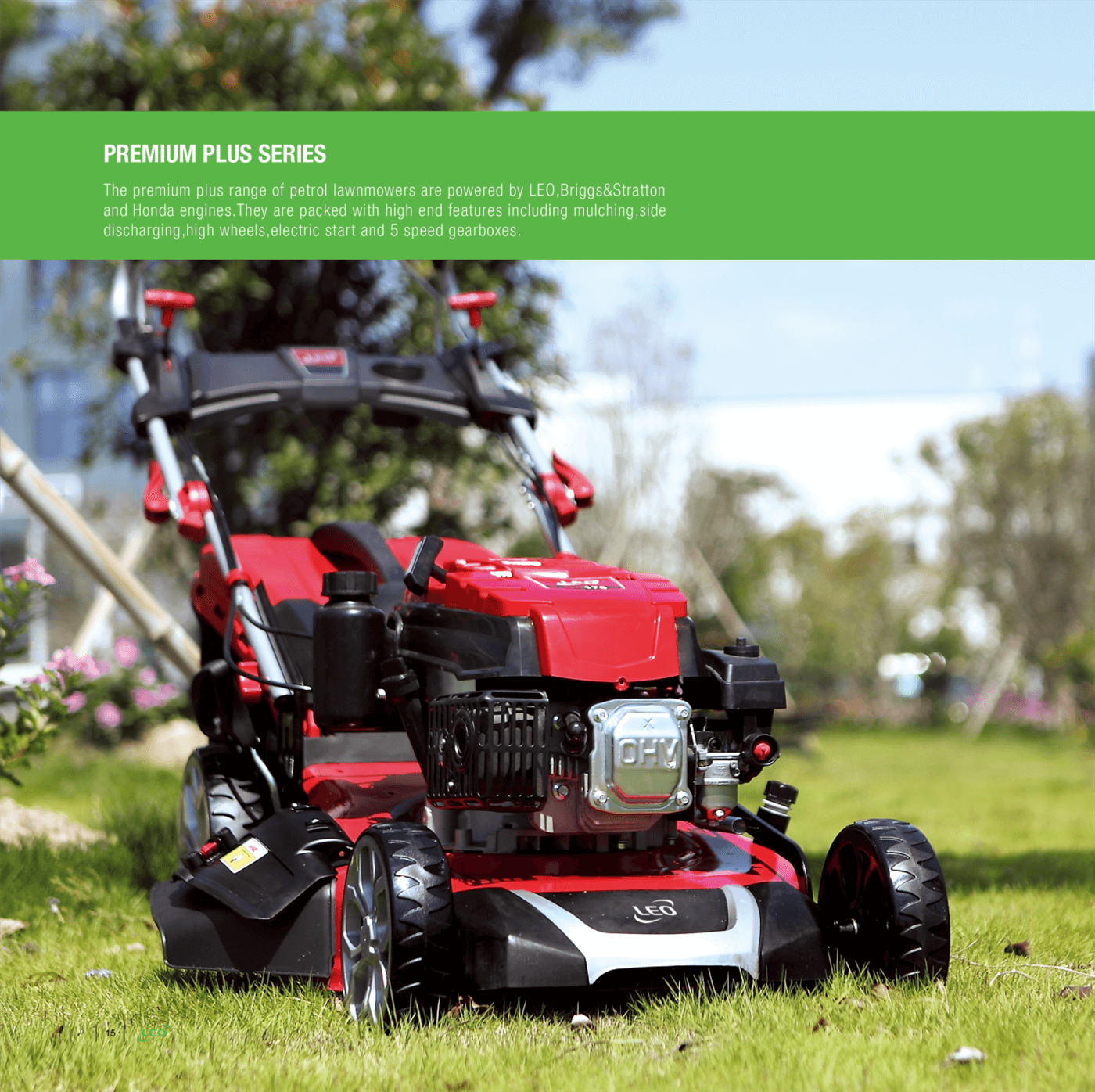 Petrol Lawnmowers - PREMIUM PLUS SERIES  - LEO Garden