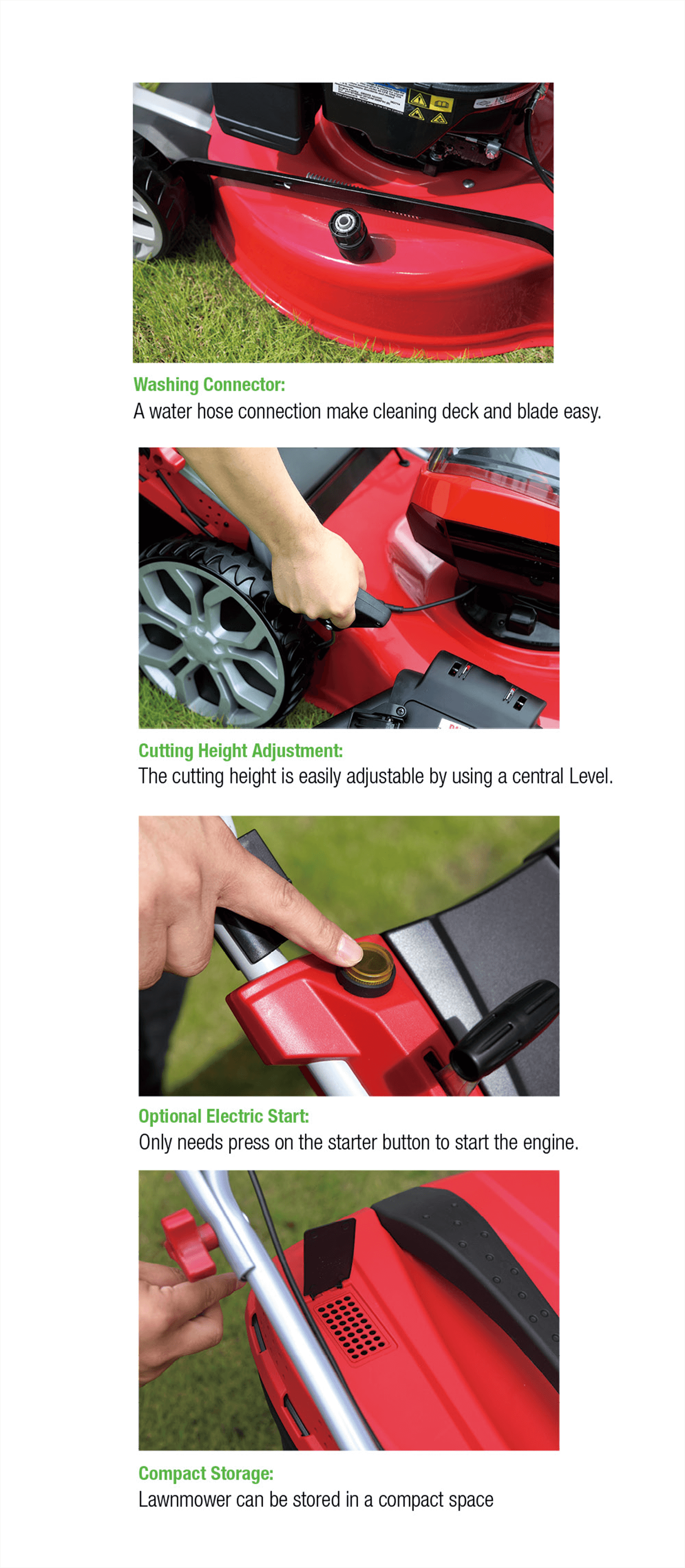 Petrol Lawnmowers Highlights 1 - PREMIUM PLUS SERIES  - LEO Garden