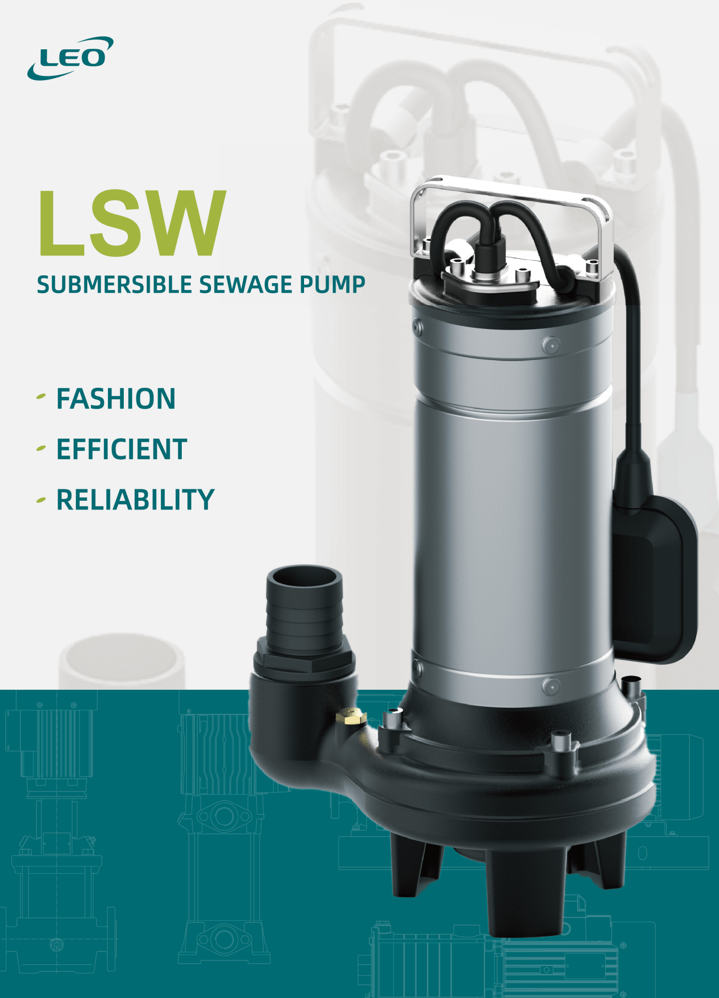 LSWm SS Submersible Sewage Pump