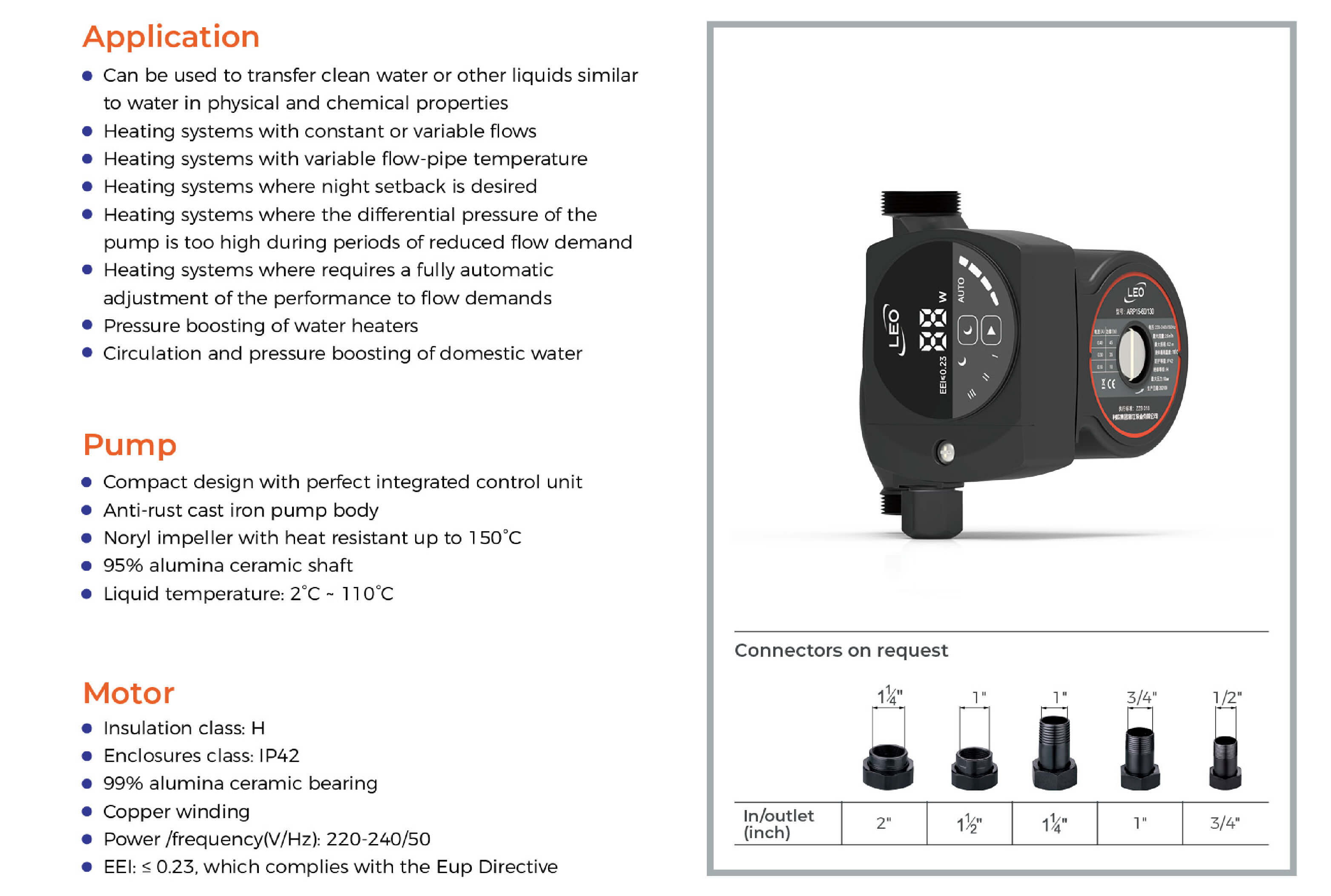 ARP Circulation Pump Features