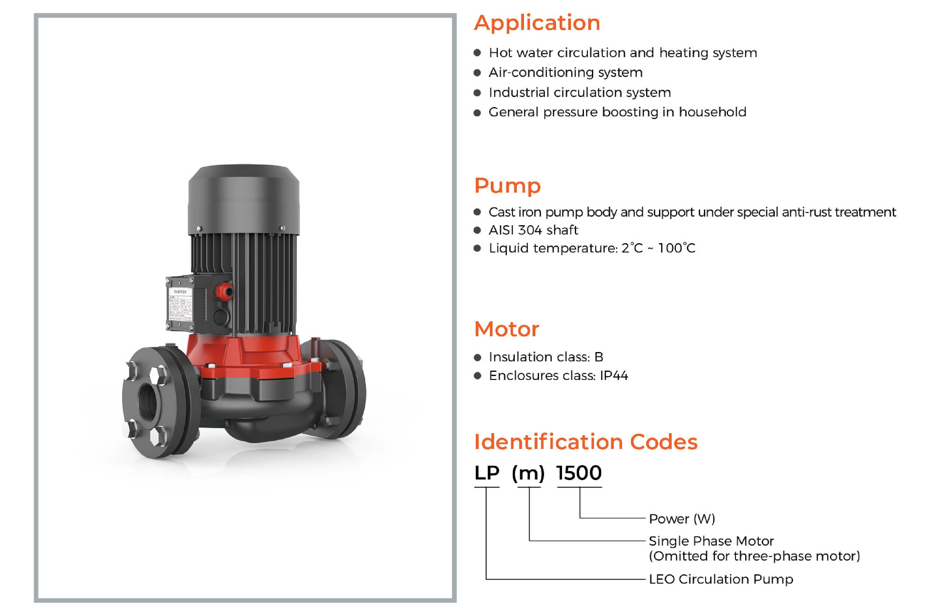 LP Booster Pump Features