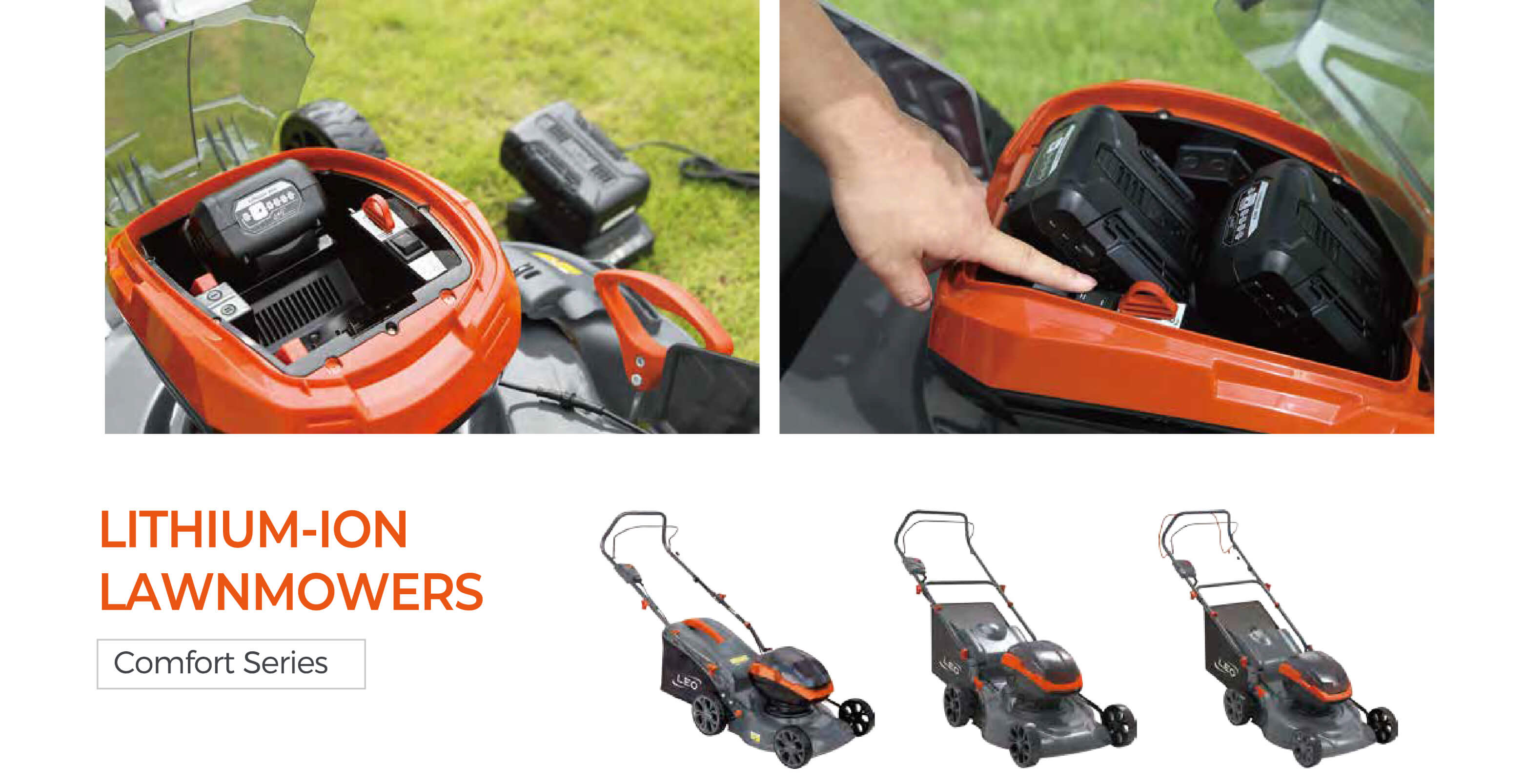 LM-L Lithium-ion Lawnmowers Features