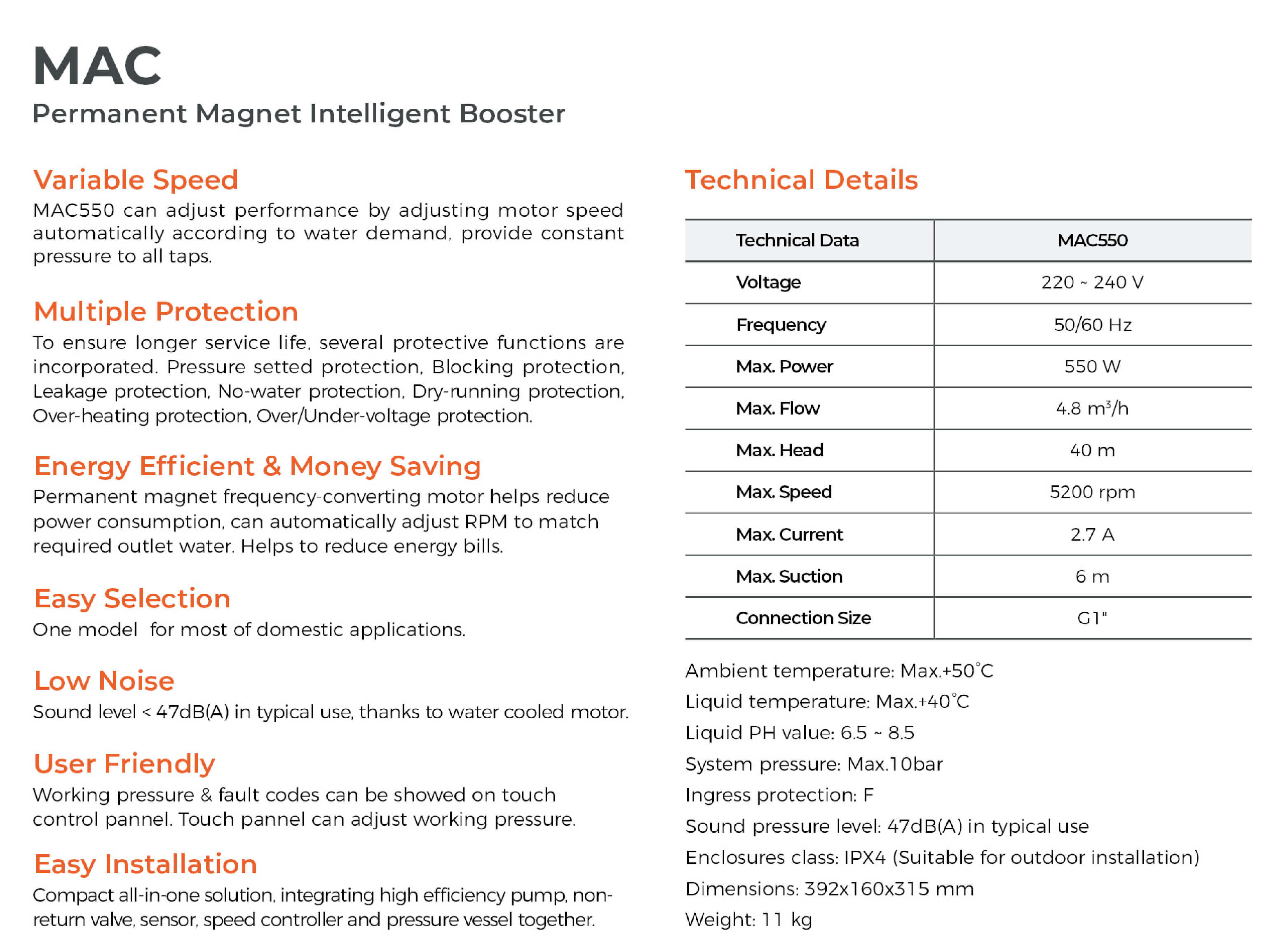 MAC Permanent Magnet Intelligent Booster Highlights