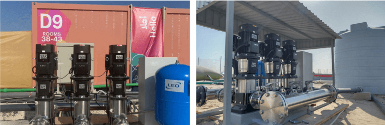 LEO BWS Water Booster System Installed