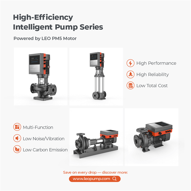 LEO Pumps Powered by PM5 Motors